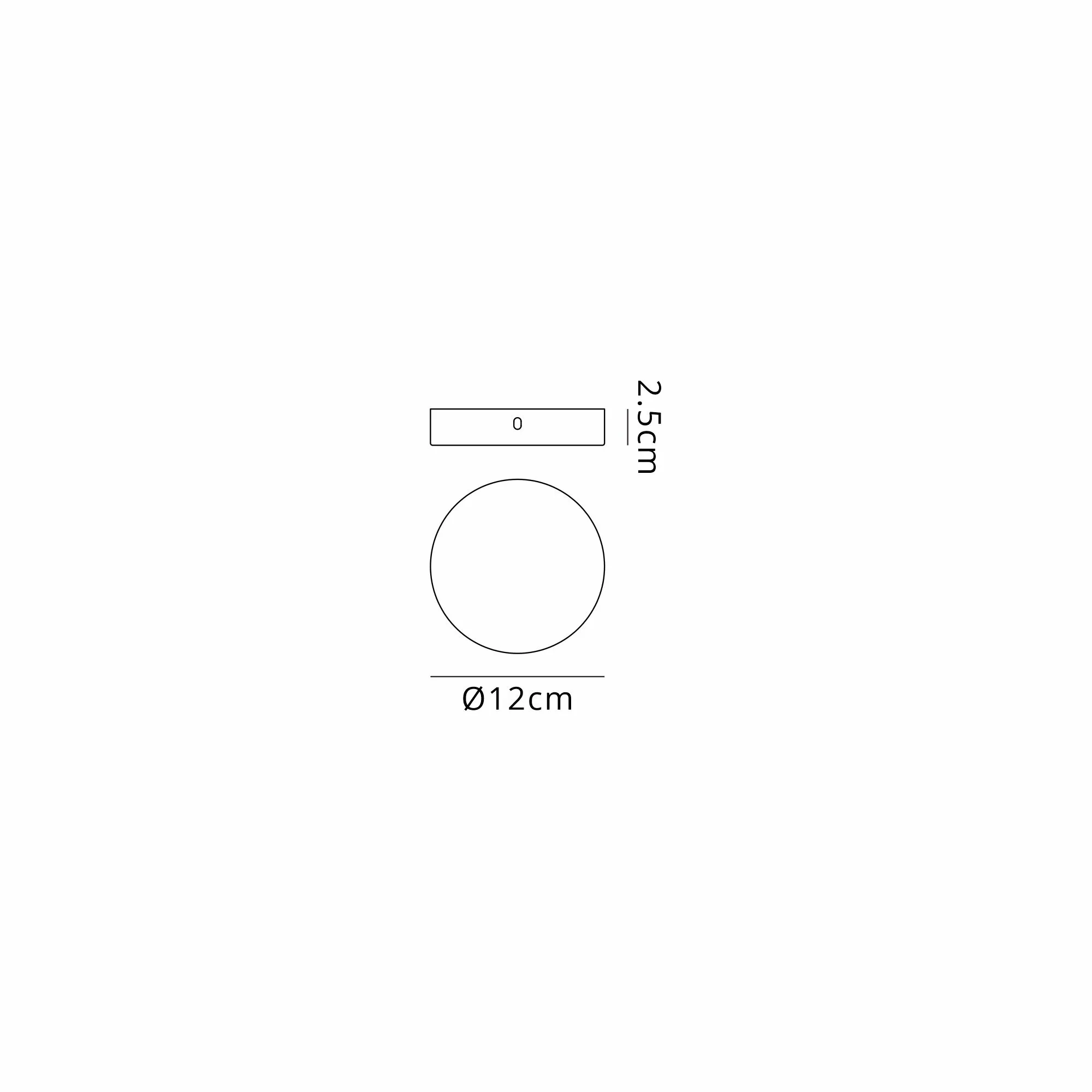 Hayes 3 Hole 12cm Round Ceiling Plate Brass D0827BR  Deco Hayes Brass